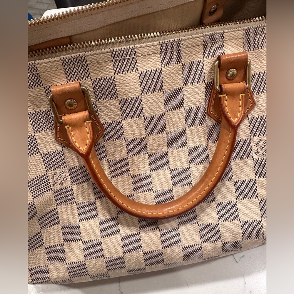 Louis Vuitton Speedy 30 Bandouliere Damier azur - Picture 8 of 11